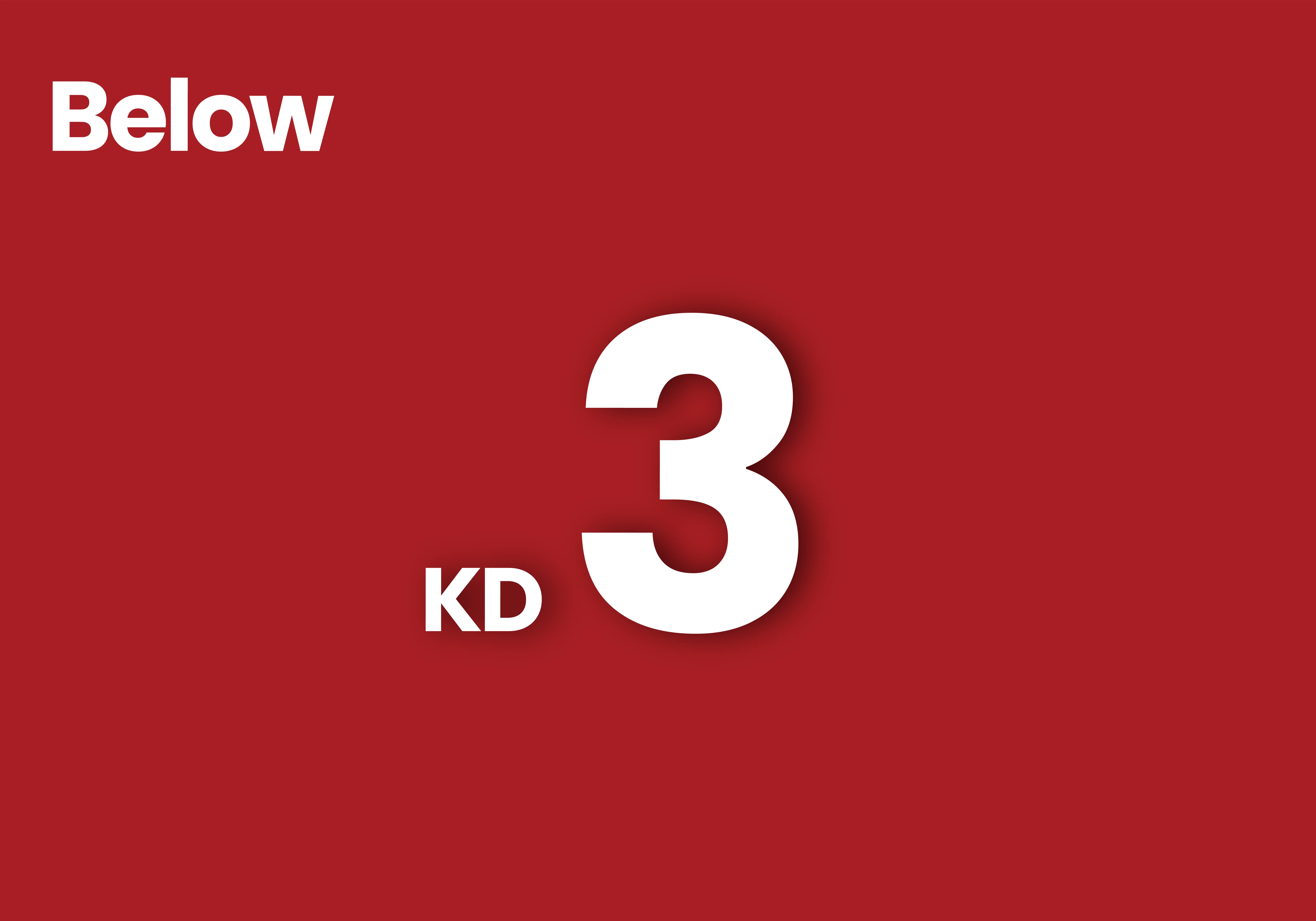 Below 3KD