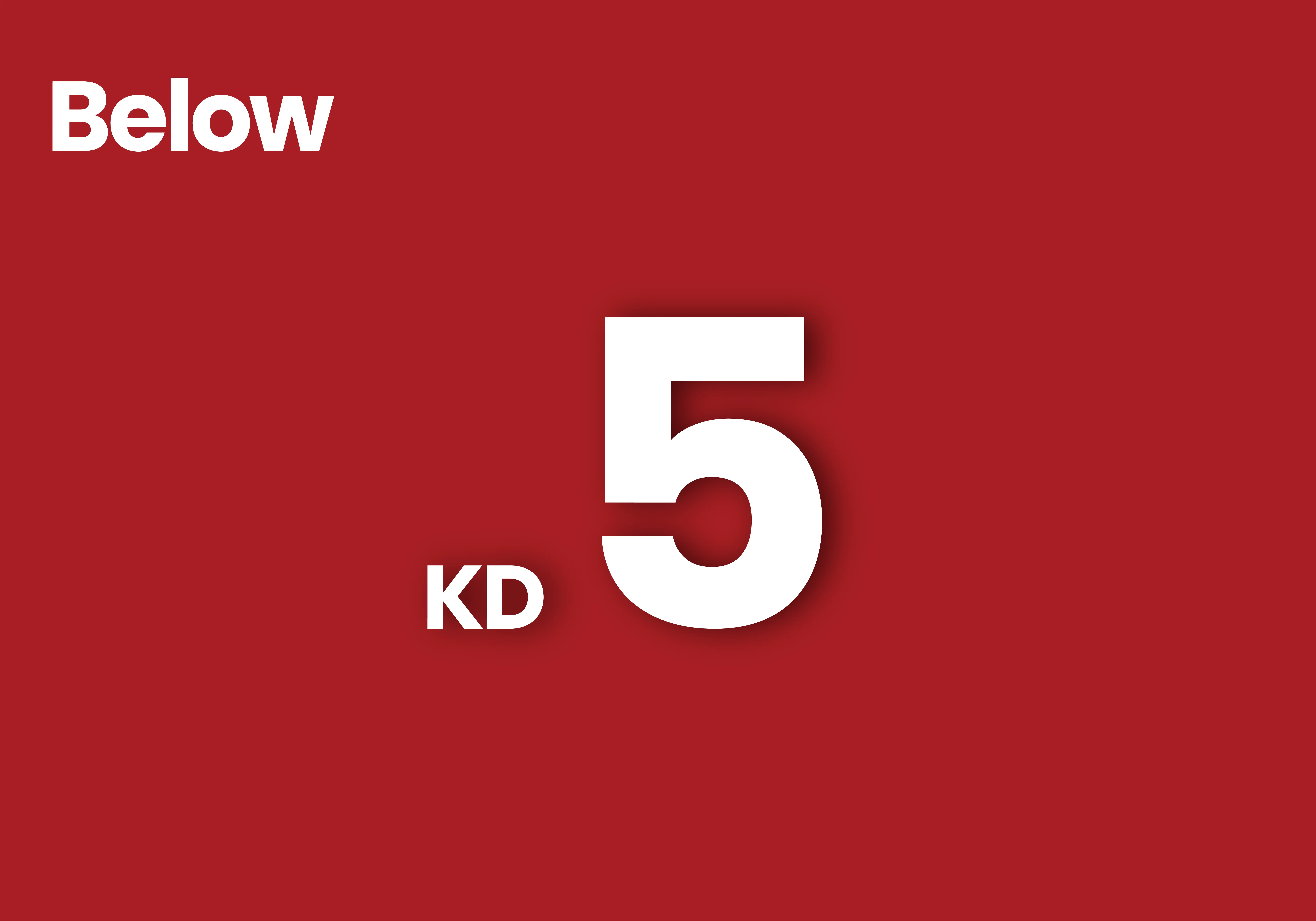 Below 5KD