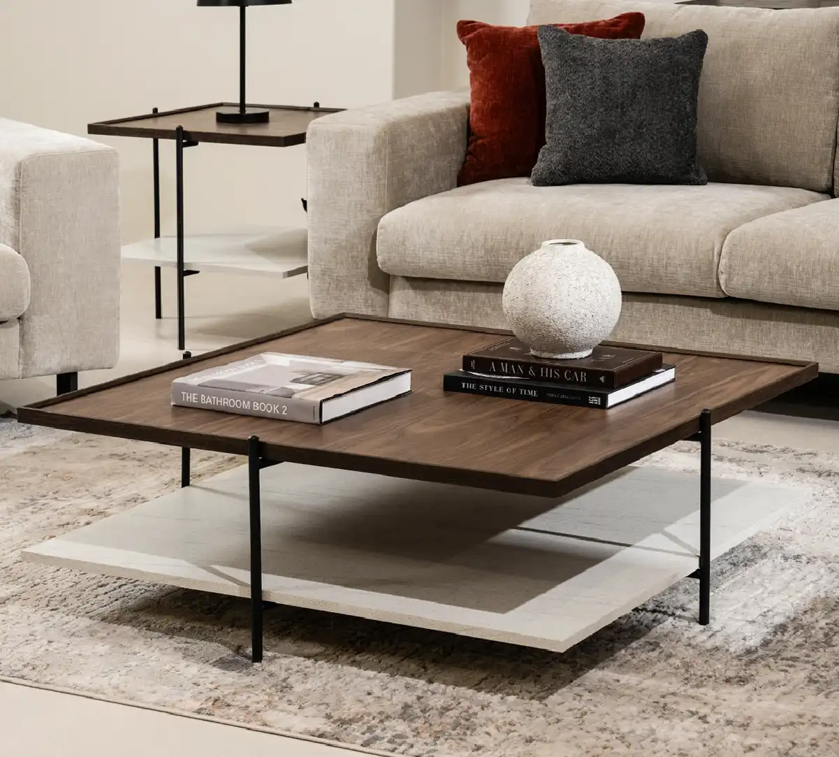 Prato Square 8 Seater Dining Table White 150 cm